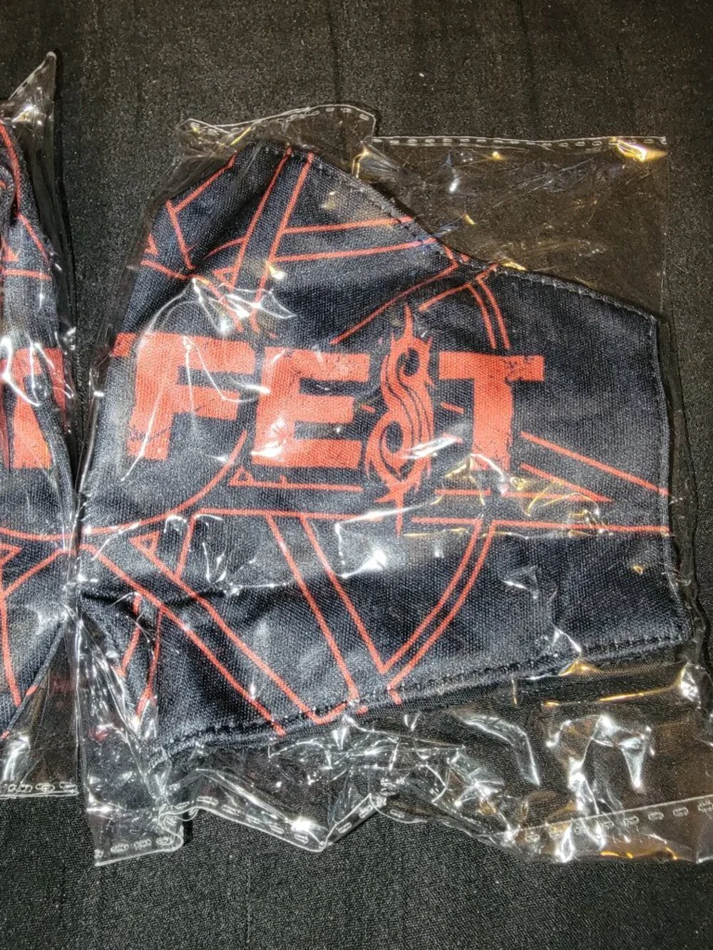 Slipknot Knotfest VIP Exclusive Cloth Face Mask NEW Never Used Set Of 3 Limited